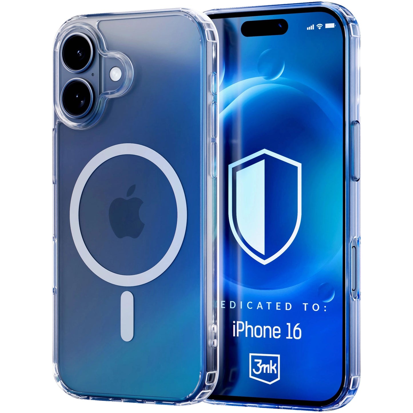 Custodia MagSafe per Apple iPhone 16 Plus, 3MK, MagCase, MagCase, Trasparente