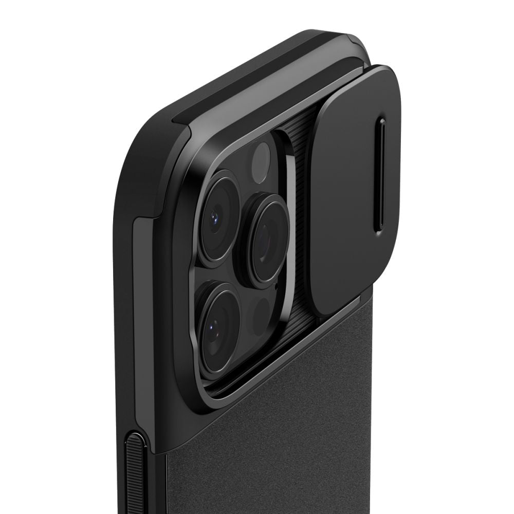 Custodia MagSafe per Apple iPhone 16 Pro Max, Spigen, OPTIK ARMOR, nero ACS08015