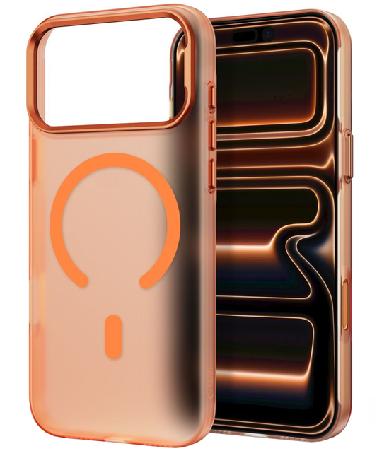 Custodia MagSafe per Apple iPhone 18 Pro Max / 17 Pro Max, Tech-Protect, MagZero, Arancione Opaco