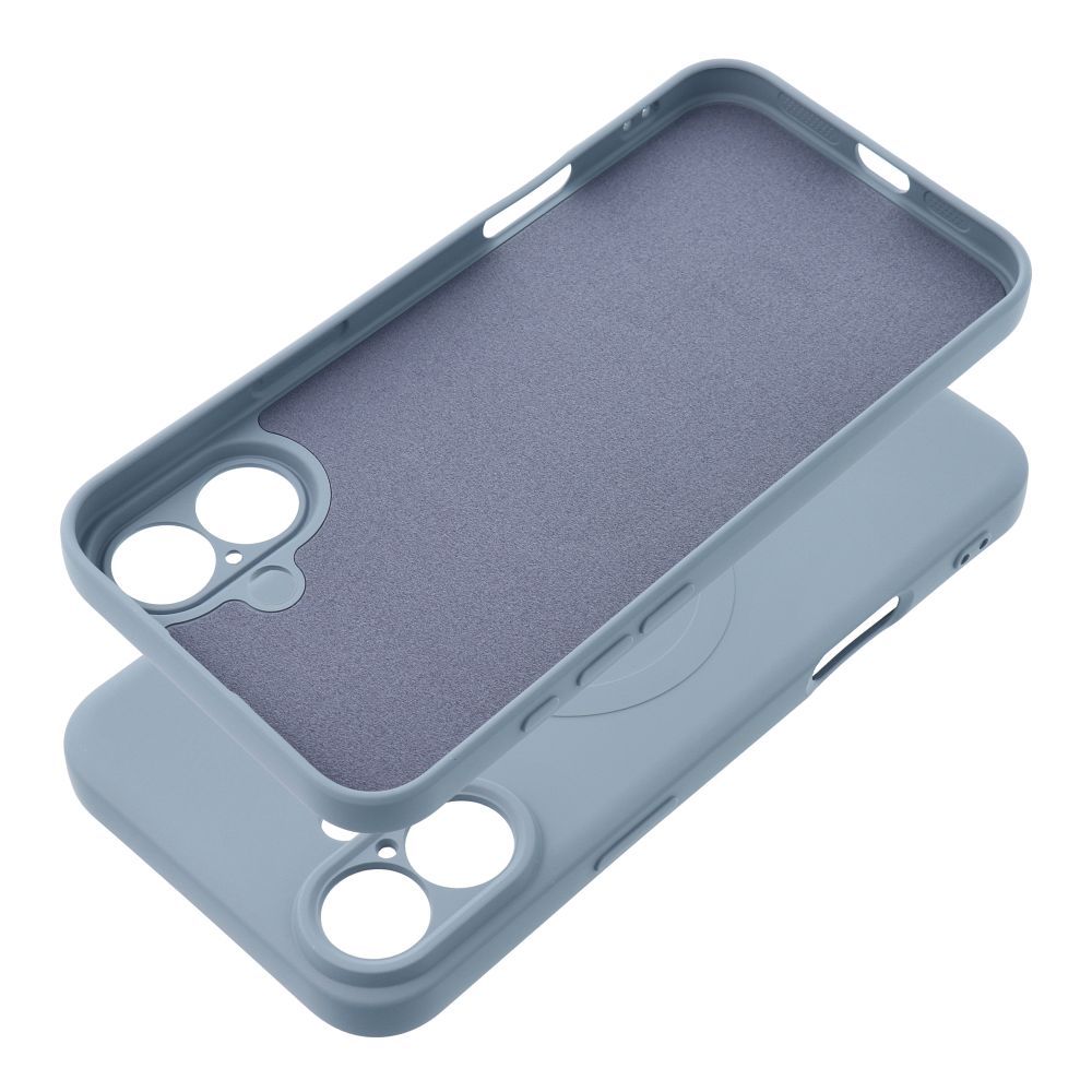 Custodia MagSafe per Apple iPhone 17e / 16e, OEM, Silicone Mag, Blu