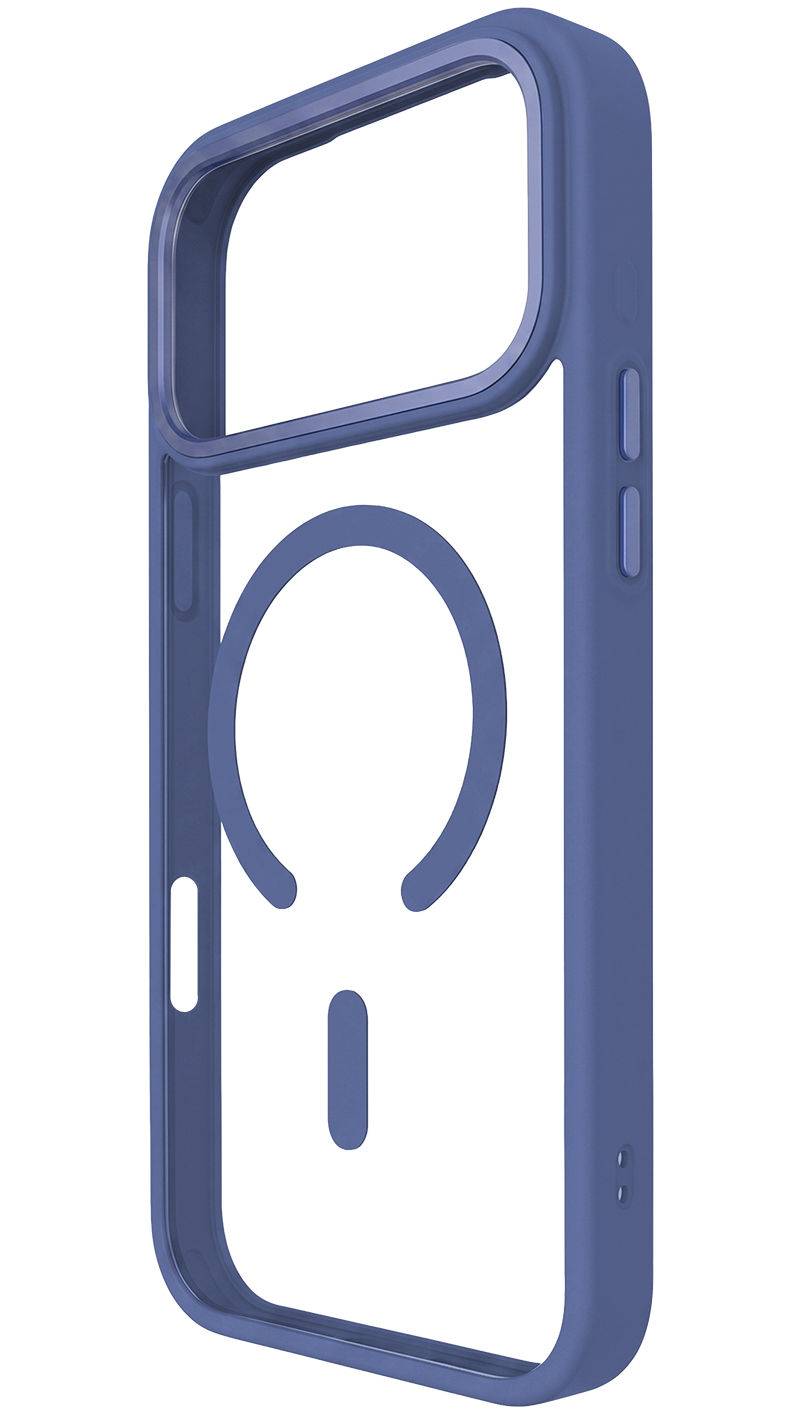 Custodia MagSafe per Apple iPhone 18 Pro Max / 17 Pro Max, OEM, Color Clear Mag, Blu