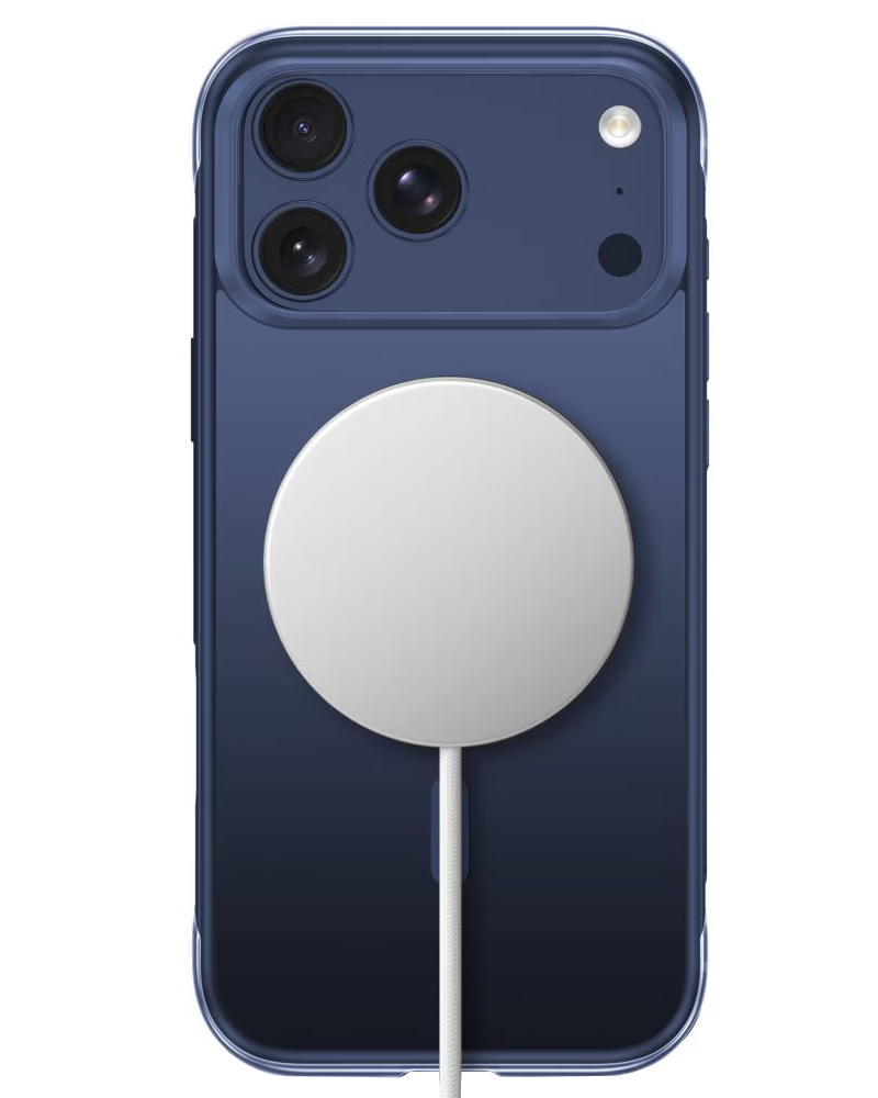 Custodia MagSafe per Apple iPhone 18 Pro / 17 Pro, Tech-Protect, MagAir CC, Blu Navy Opaco