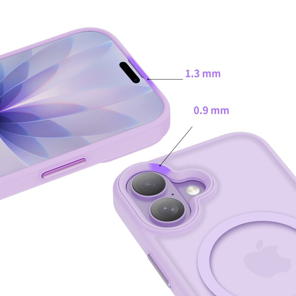 Custodia MagSafe per Apple iPhone 17, Tech-Protect, Magmat, Viola Opaco
