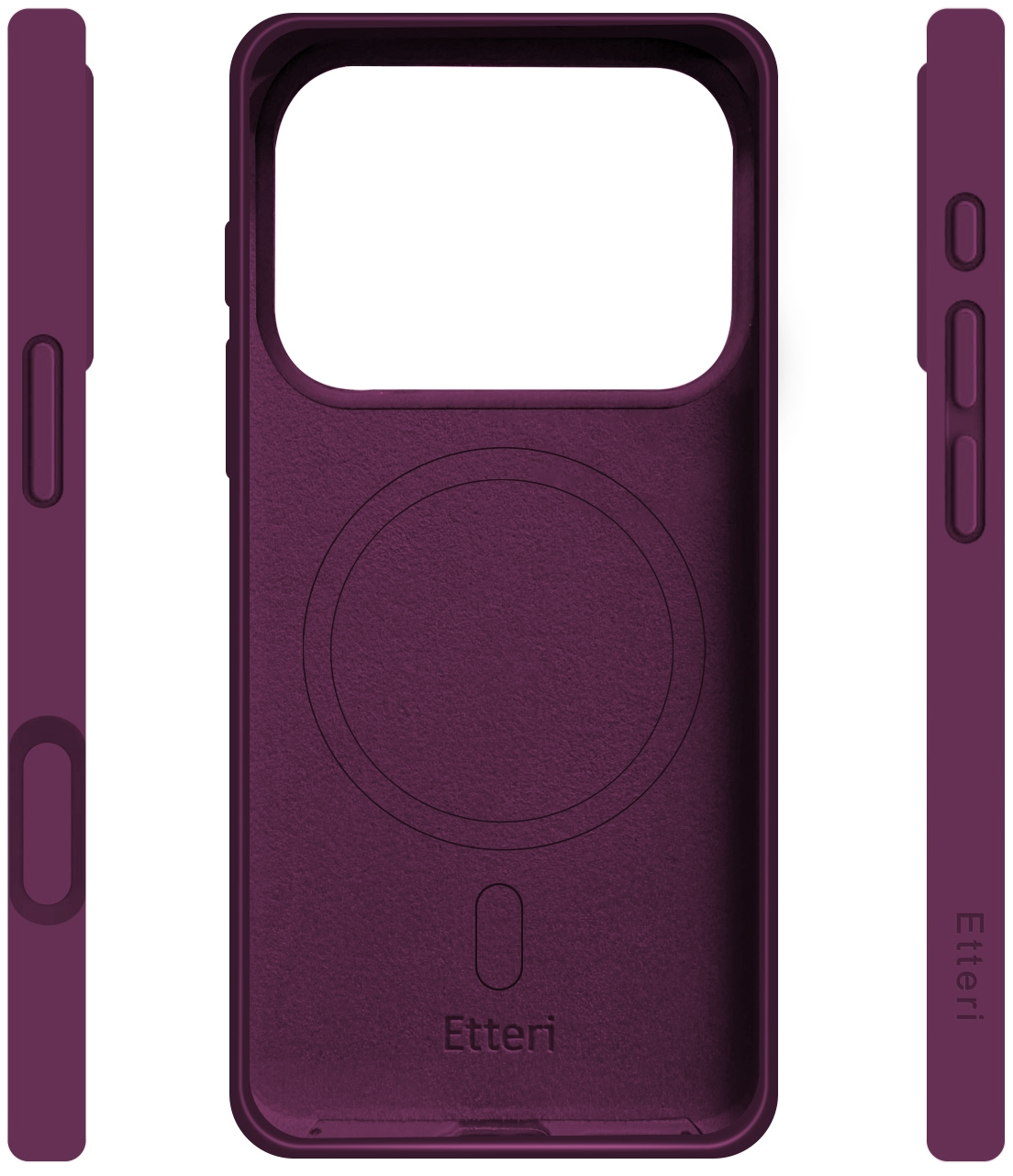 Custodia MagSafe per Apple iPhone 18 Pro Max / 17 Pro Max, Etteri, Silicone Mag, Vinaccia