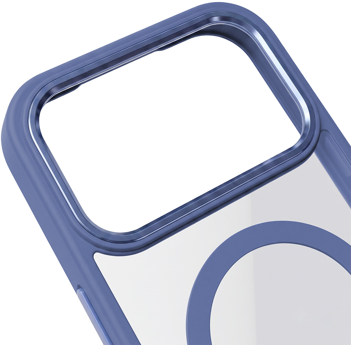 Custodia MagSafe per Apple iPhone 18 Pro Max / 17 Pro Max, OEM, Color Clear Mag, Blu