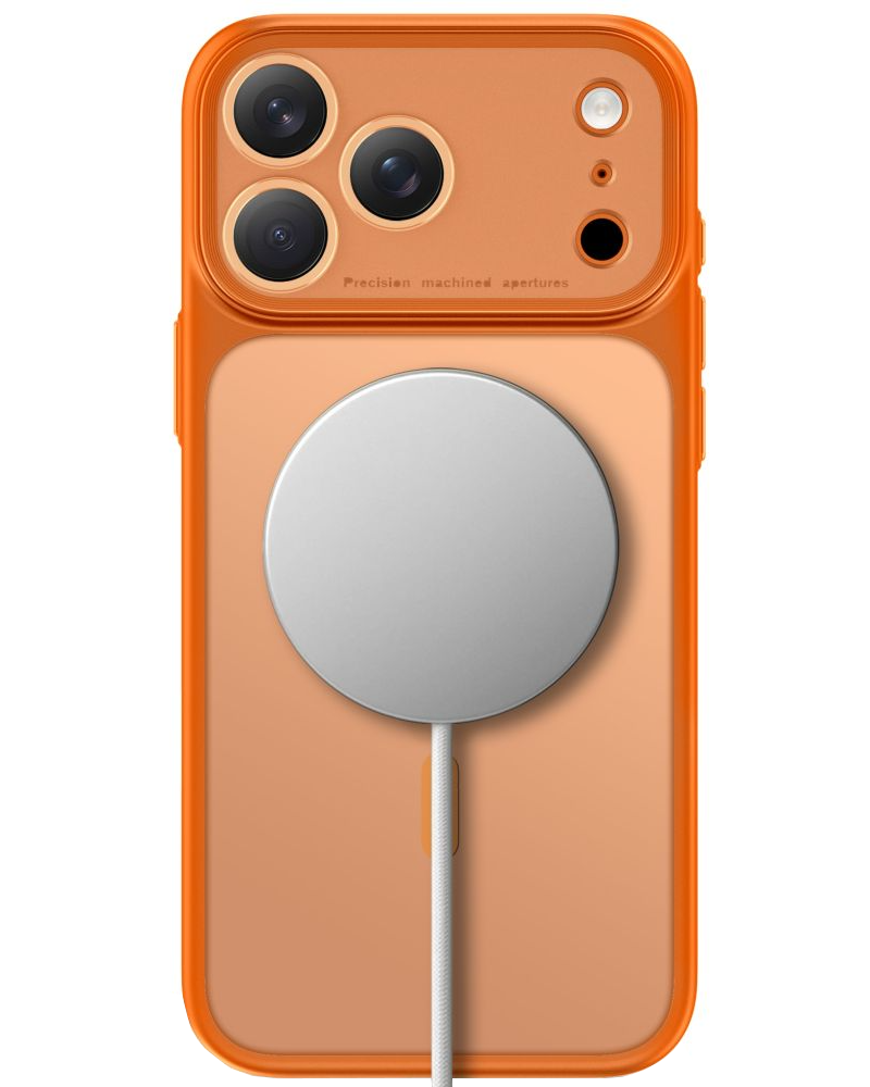 Custodia MagSafe per Apple iPhone 18 Pro Max / 17 Pro Max, Tech-Protect, MagPrime CC, Arancione Opaco
