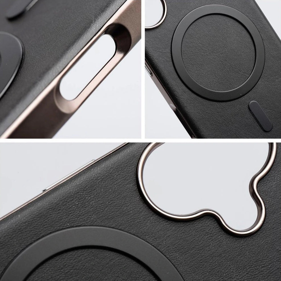 Custodia MagSafe per Apple iPhone 16 Pro, OEM, Gentleman Mag, Nera