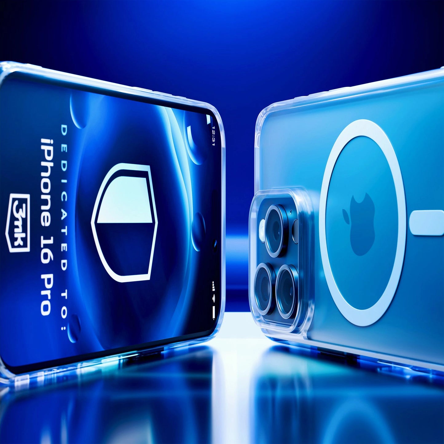 Custodia MagSafe per Apple iPhone 16 Pro, 3MK, MagCase, MagCase, Trasparente