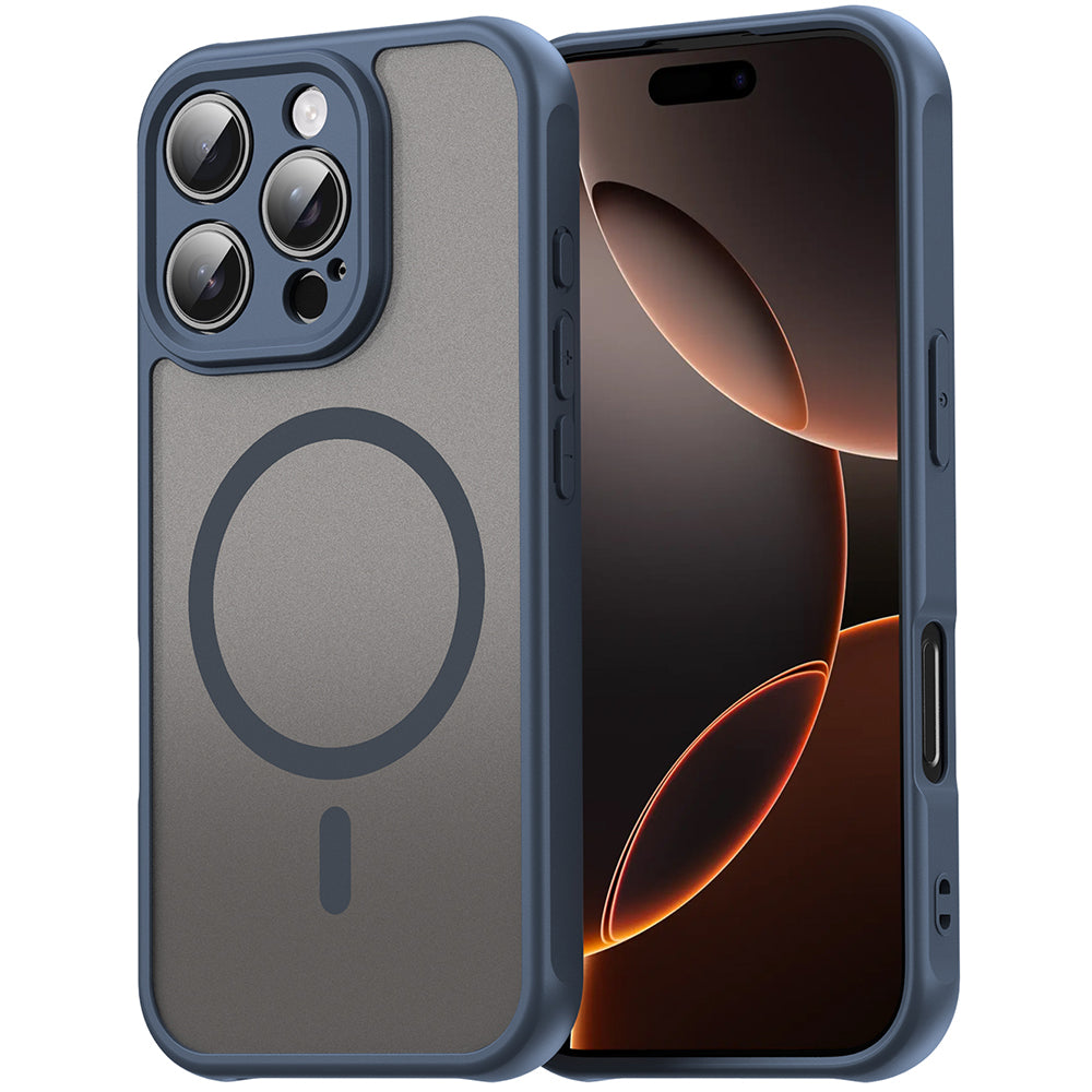 Custodia MagSafe per Apple iPhone 11, Techsuit, HaloFrost II, Blu Navy