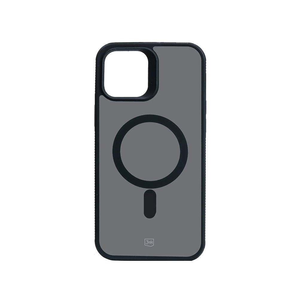 Custodia MagSafe per Apple iPhone 12 / 12 Pro, 3MK, Smoke MagCase, Nera