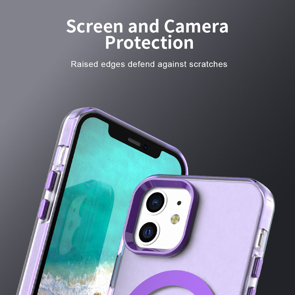 Custodia MagSafe per Apple iPhone 12 / 12 Pro, Techsuit, CandyCase, Viola