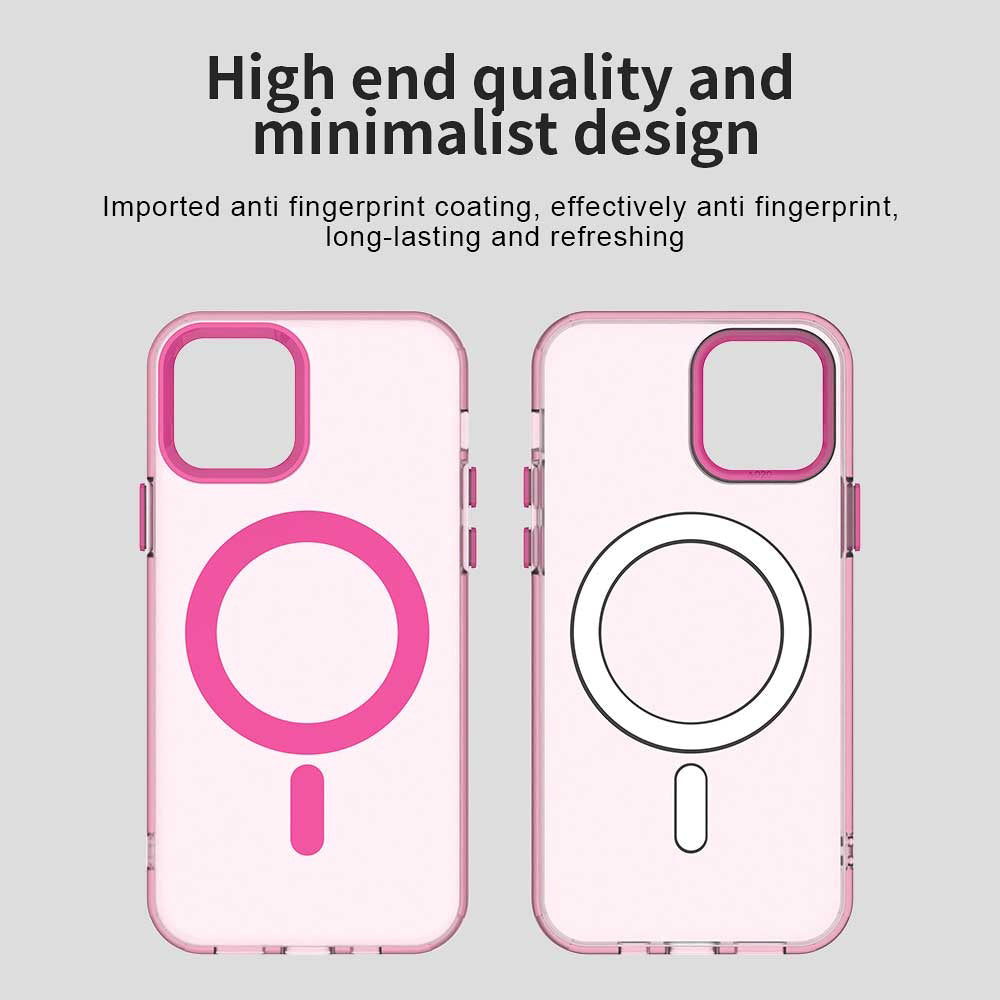 Custodia MagSafe per Apple iPhone 12 / 12 Pro, Techsuit, CandyCase, Rosa