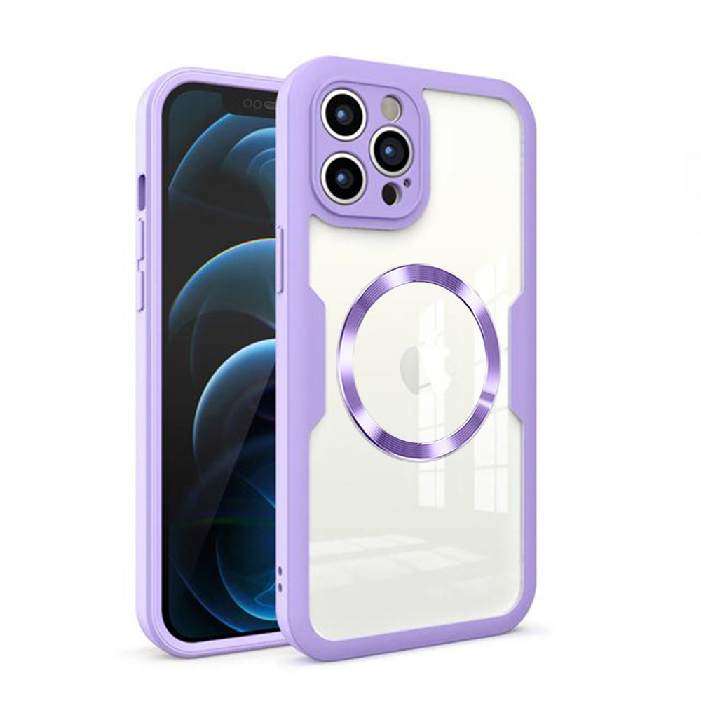 Custodia MagSafe per Apple iPhone 12 Pro Max, Techsuit, ColorVerse 360, Viola