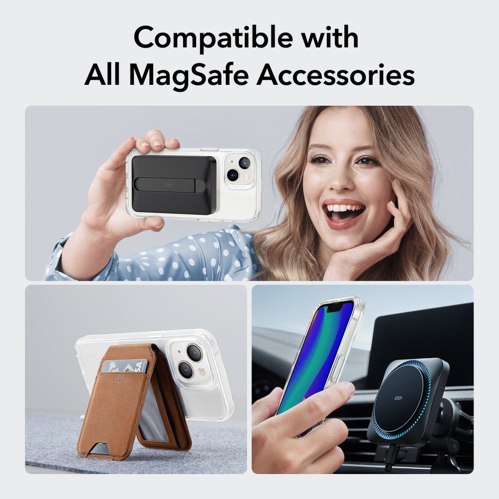 Custodia MagSafe per Apple iPhone 14 / 13, ESR, Classic Hybrid, Trasparente