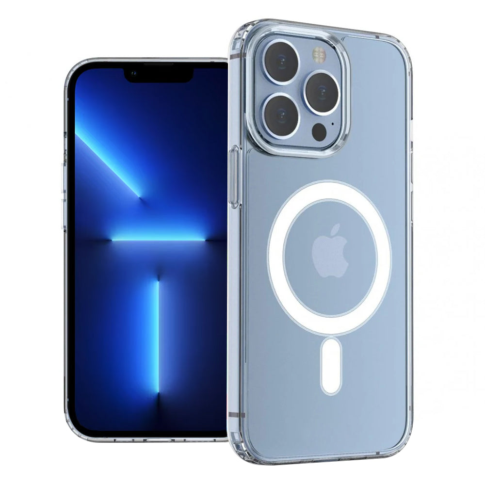 Custodia MagSafe per Apple iPhone 13 Pro Max, Techsuit, Pro, Trasparente
