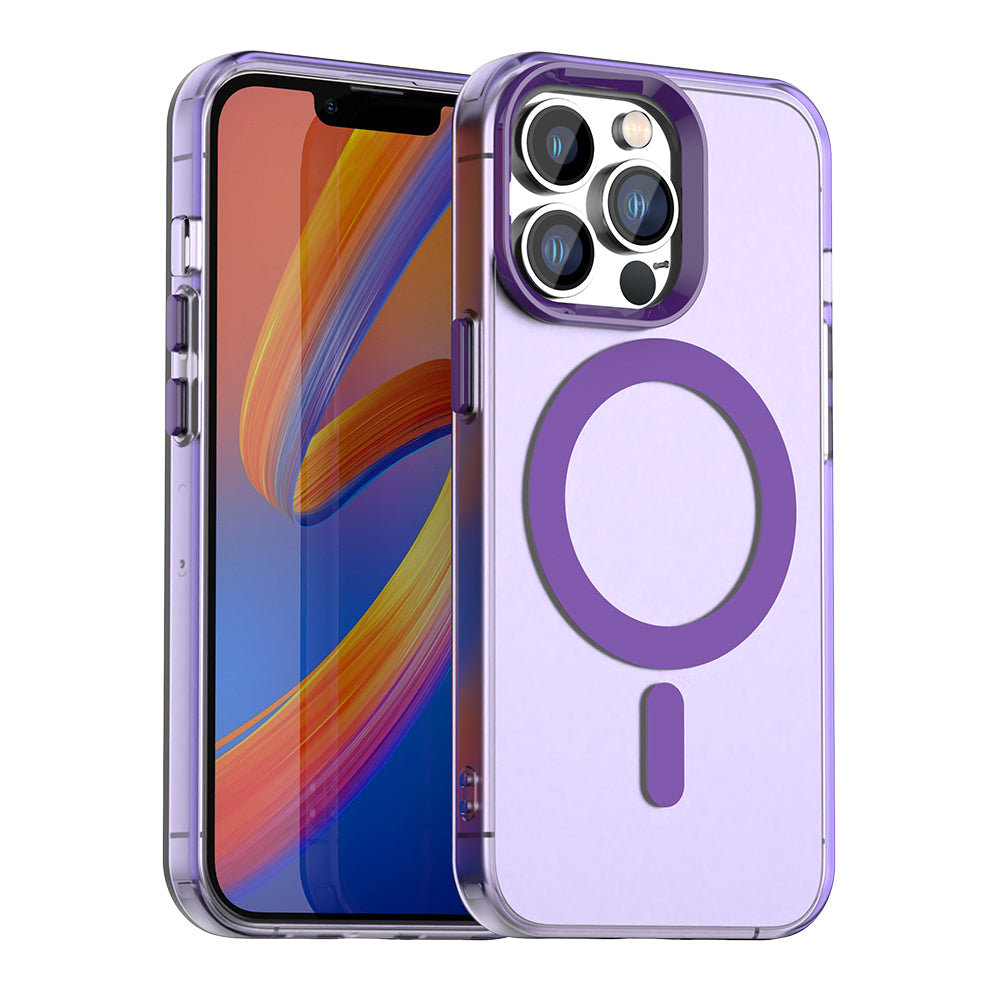 Custodia MagSafe per Apple iPhone 13 Pro, Techsuit, CandyCase, Viola