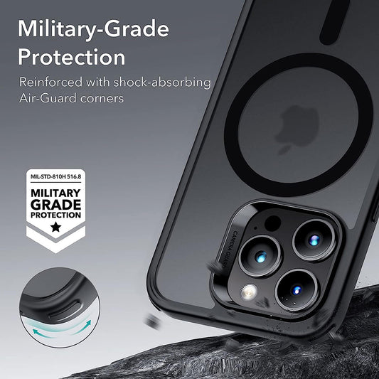Custodia MagSafe per Apple iPhone 14 Pro, ESR, Classic Hybrid, Nero Satinato