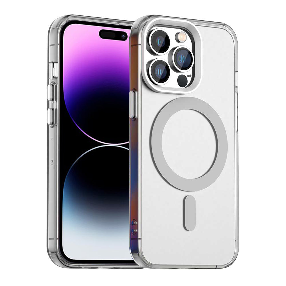Custodia MagSafe per Apple iPhone 14 Pro Max, Techsuit, CandyCase, Bianca