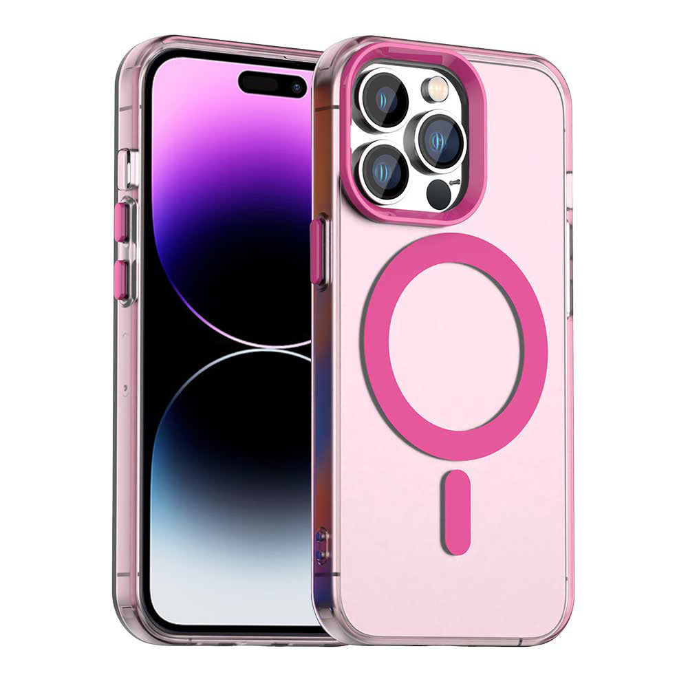 Custodia MagSafe per Apple iPhone 14 Pro, Techsuit, CandyCase, Rosa