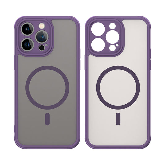 Custodia MagSafe per Apple iPhone 14 Pro, Techsuit, HaloFrost II, Viola