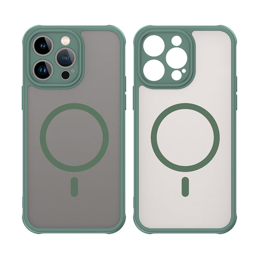 Custodia MagSafe per Apple iPhone 14 Pro, Techsuit, HaloFrost II, Verde