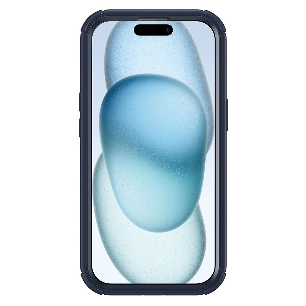 Custodia MagSafe per Apple iPhone 15 Plus, ESR, Armor Tough Kickstand, Blu Navy Trasparente