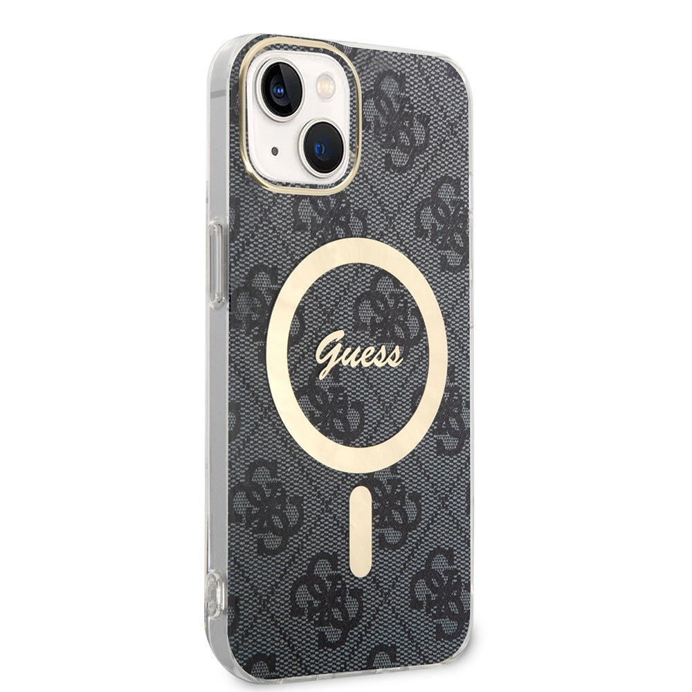 Custodia MagSafe per Apple iPhone 15 Plus, Guess, IML 4G, Nera