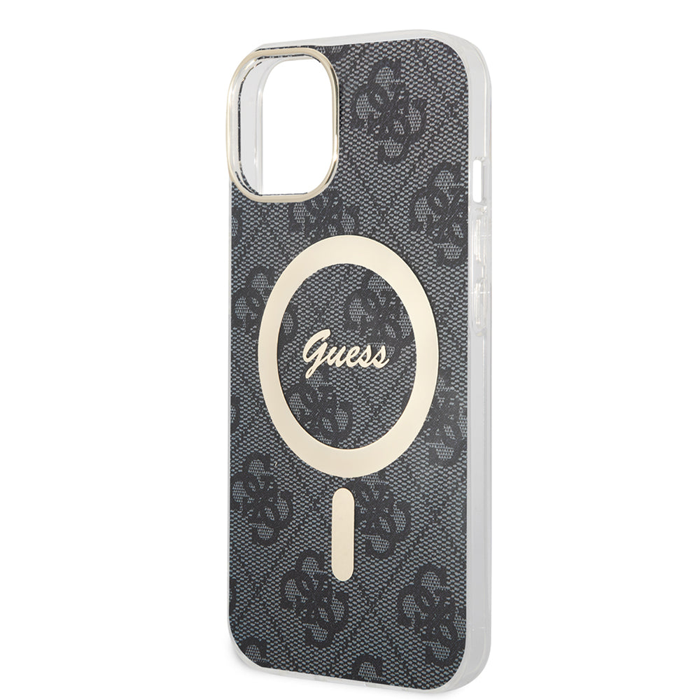 Custodia MagSafe per Apple iPhone 15 Plus, Guess, IML 4G, Nera