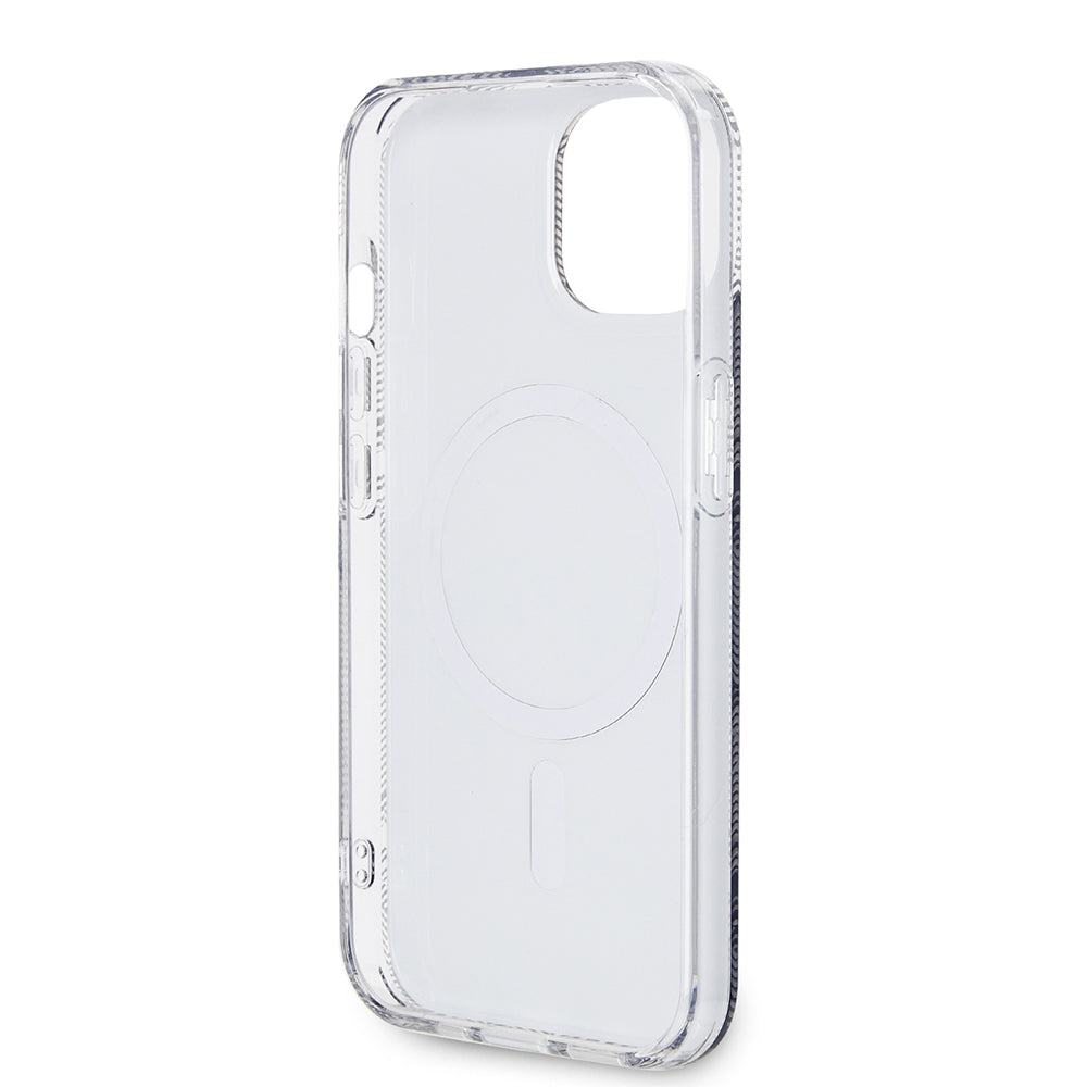 Custodia MagSafe per Apple iPhone 15 Plus, Guess, IML Gcube, Nera