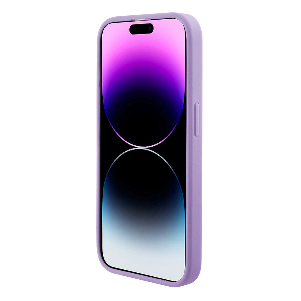 Custodia MagSafe per Apple iPhone 15 Plus, Guess, Saffiano, Viola