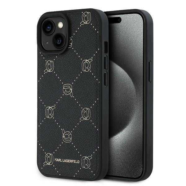 Custodia MagSafe per Apple iPhone 15 Plus, Karl Lagerfeld, Karl's Head, Nera