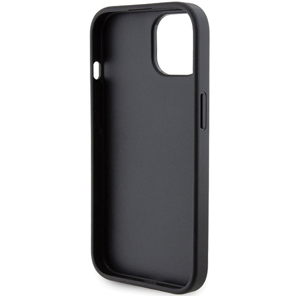 Custodia MagSafe per Apple iPhone 15 Plus, Karl Lagerfeld, Saffiano Gripstand Choupette, Nera