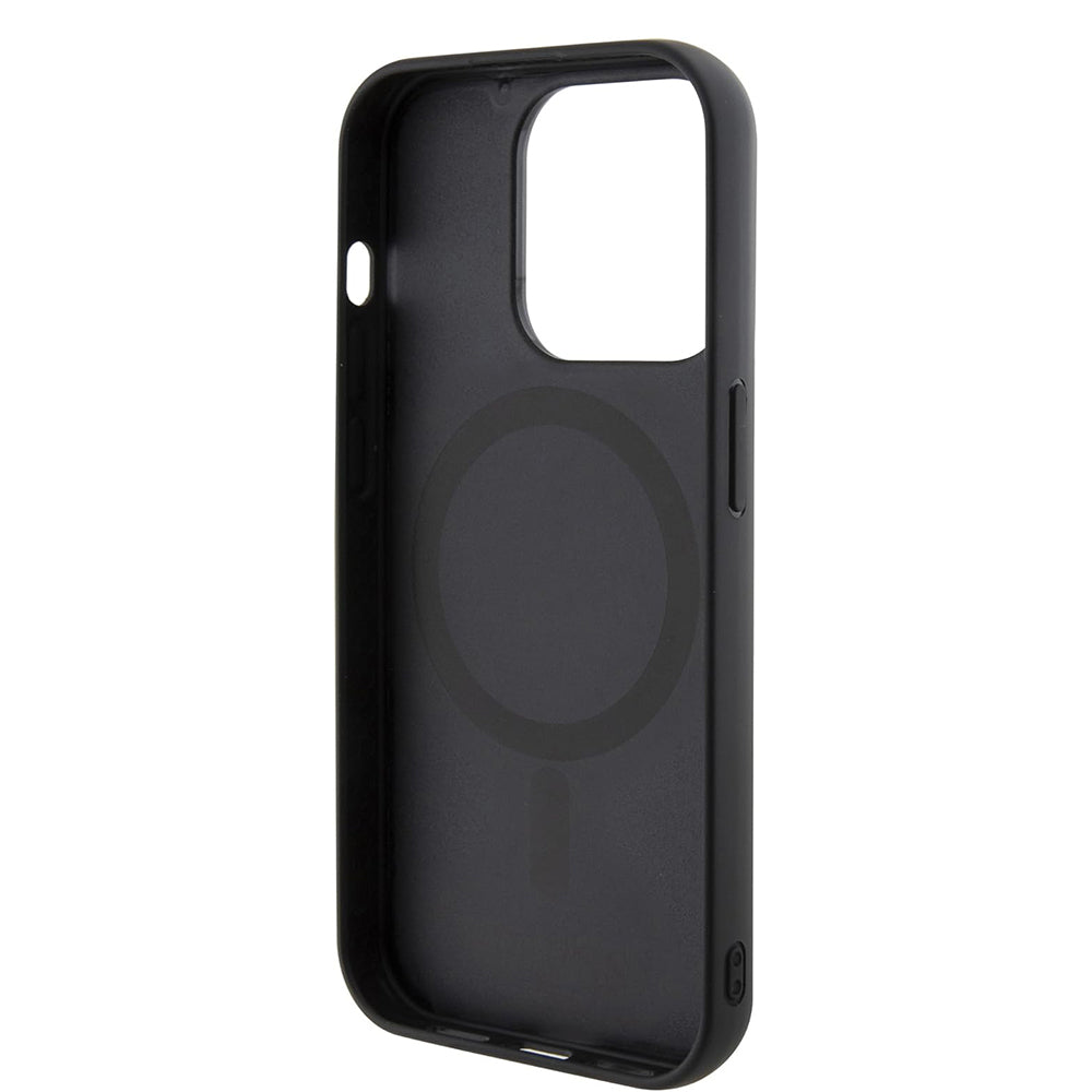 Custodia MagSafe per Apple iPhone 15 Pro Max, Guess, PU G Cube, Nera
