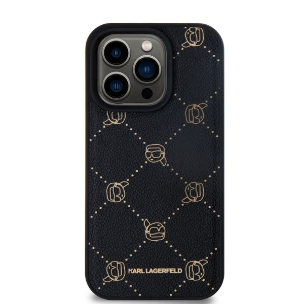 Custodia MagSafe per Apple iPhone 15 Pro Max, Karl Lagerfeld, Karl's Head, Nera