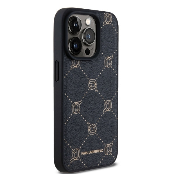 Custodia MagSafe per Apple iPhone 15 Pro Max, Karl Lagerfeld, Karl's Head, Nera