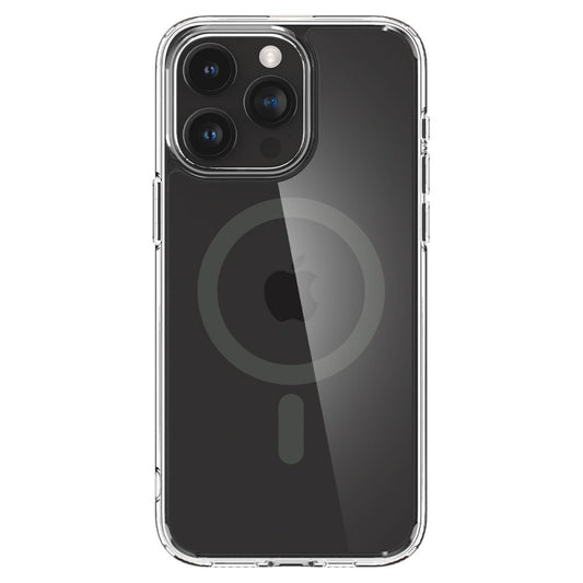 Custodia MagSafe per Apple iPhone 15 Pro Max, Spigen, Ultra Hybrid Carbon, Trasparente