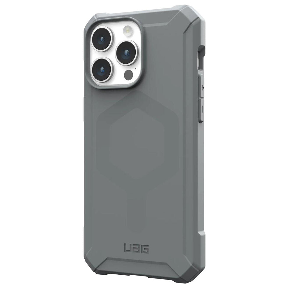 Custodia MagSafe per Apple iPhone 15 Pro Max, Urban Armor Gear, Essential Armor, Argento