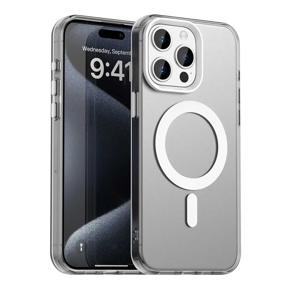 Custodia MagSafe per Apple iPhone 15 Pro, Techsuit, CandyCase, Bianca