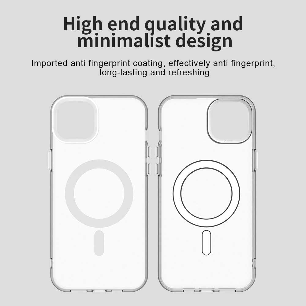 Custodia MagSafe per Apple iPhone 15, Techsuit, CandyCase, Bianca