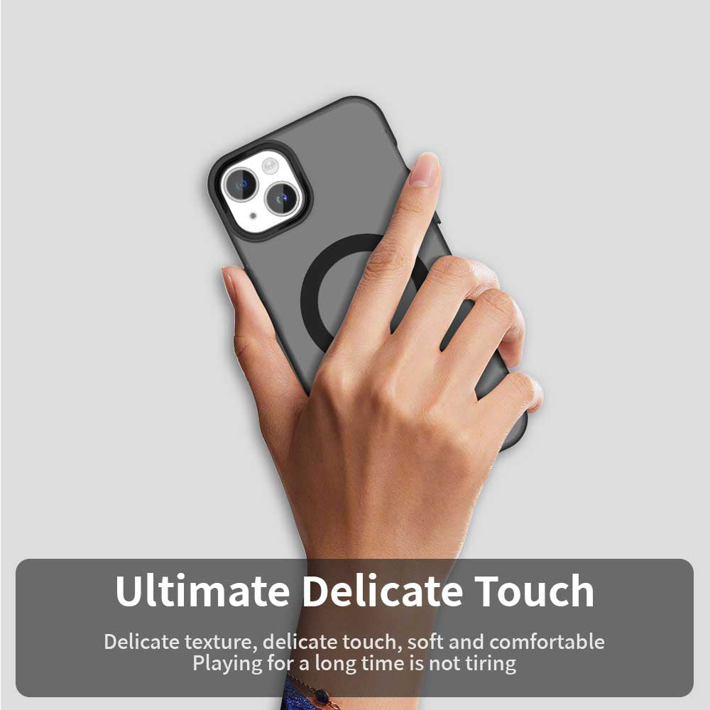 Custodia MagSafe per Apple iPhone 15, Techsuit, CandyCase, Nera