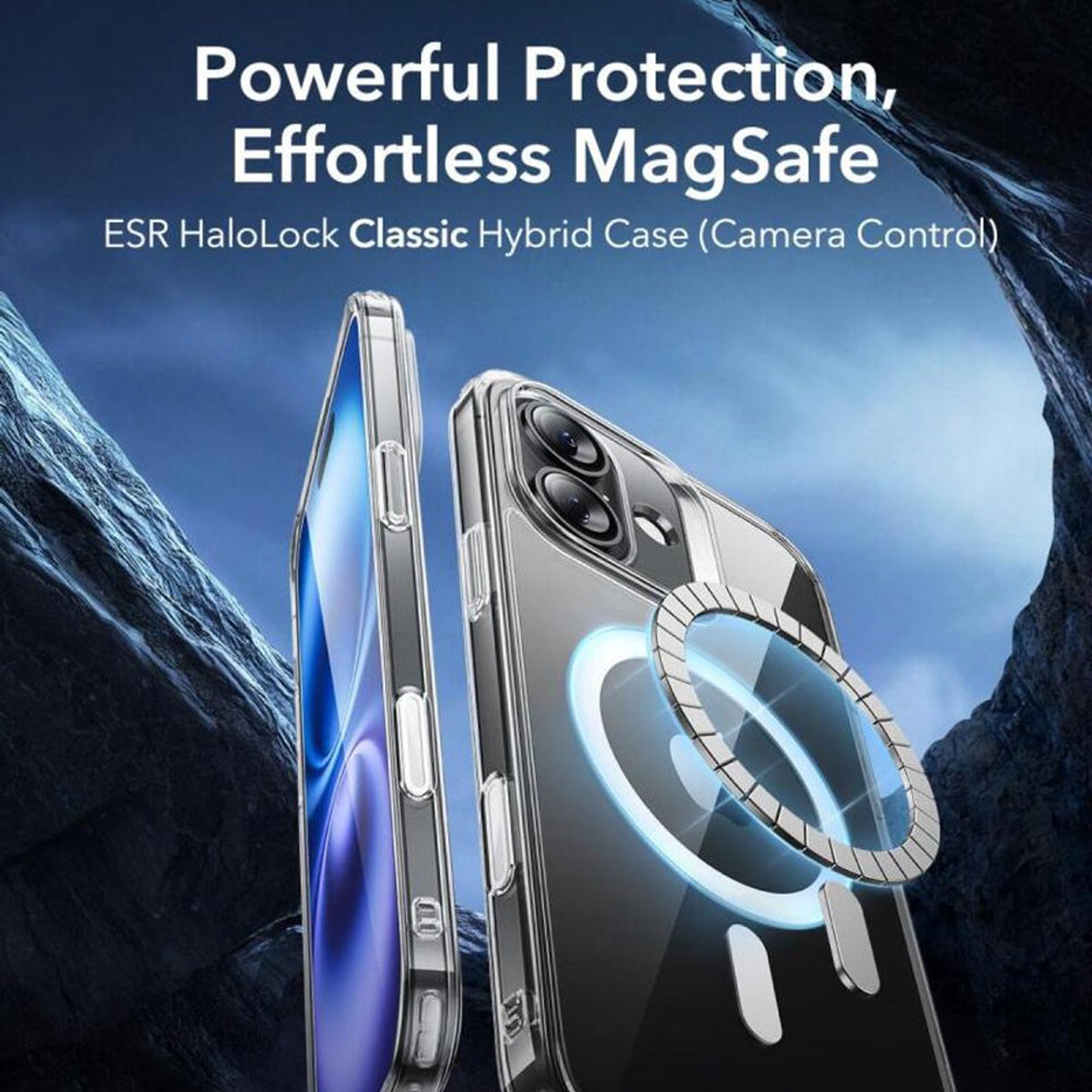 Custodia MagSafe per Apple iPhone 16, ESR, Classic Hybrid Slide, Nero Satinato