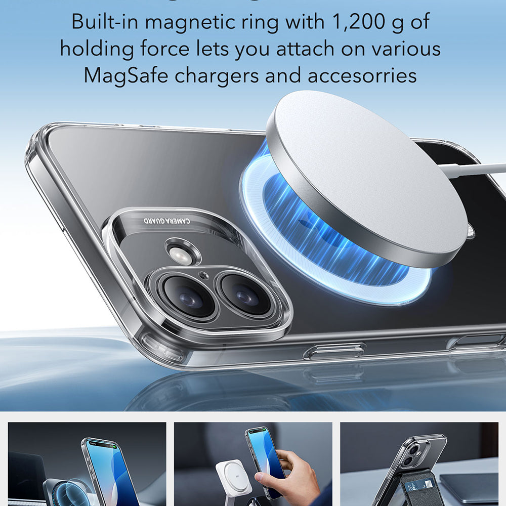Custodia MagSafe per Apple iPhone 16, ESR, Zero, Trasparente