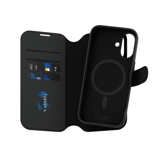 Custodia MagSafe per Apple iPhone 16, PanzerGlass, Care Feature Tango Two-in-One, Nera