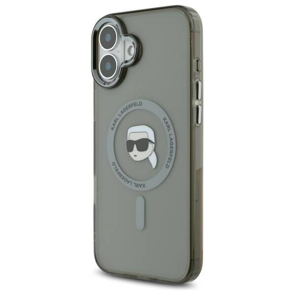 Custodia MagSafe per Apple iPhone 16 Plus, Karl Lagerfeld, IML Karl's Head, Nera