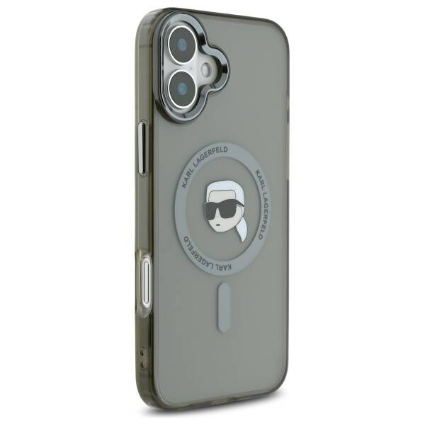 Custodia MagSafe per Apple iPhone 16 Plus, Karl Lagerfeld, IML Karl's Head, Nera