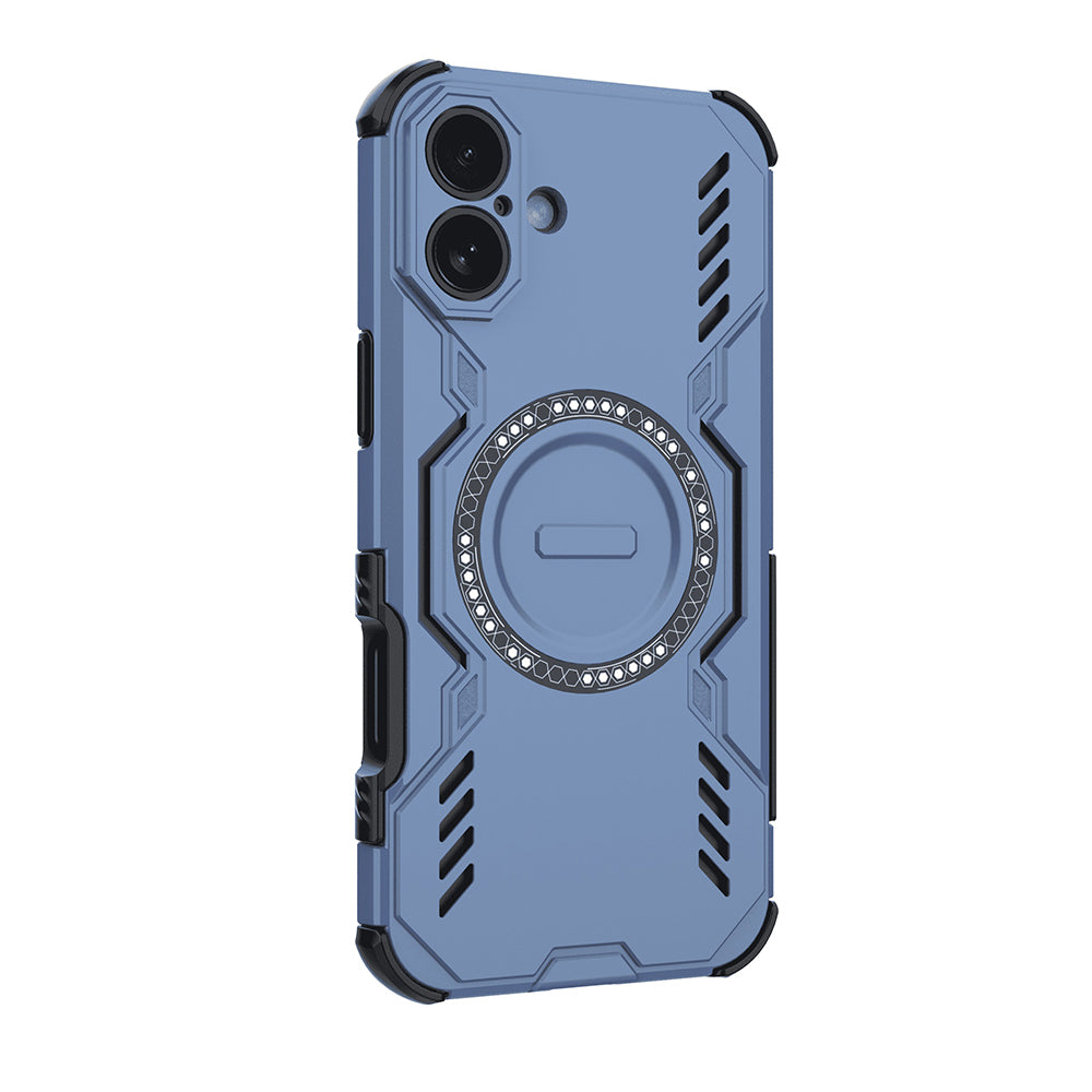 Custodia MagSafe per Apple iPhone 16 Plus, Techsuit, ArmorMag, Blu