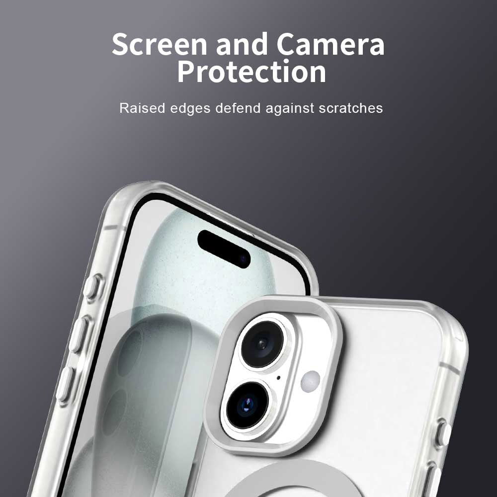 Custodia MagSafe per Apple iPhone 16 Plus, Techsuit, CandyCase, Bianca