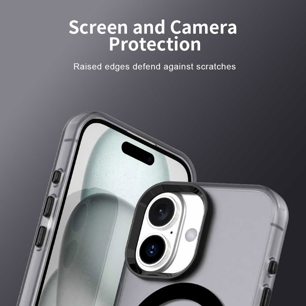 Custodia MagSafe per Apple iPhone 16 Plus, Techsuit, CandyCase, Nera