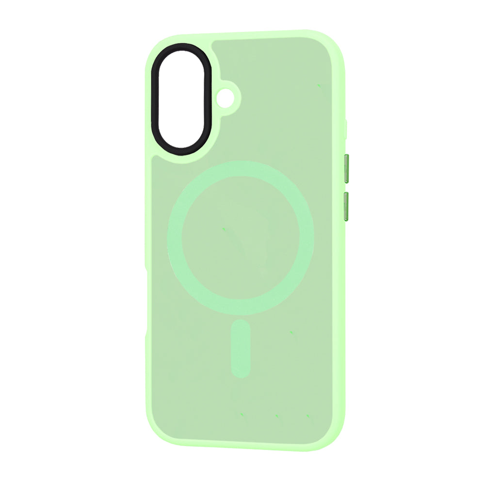 Custodia MagSafe per Apple iPhone 16 Plus, Techsuit, HaloFrost, Verde Chiaro