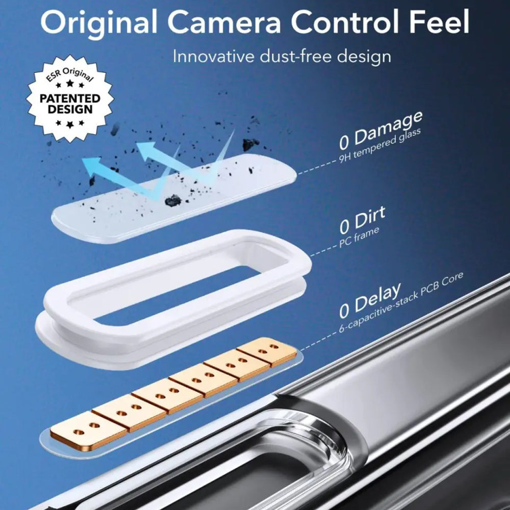 Custodia MagSafe per Apple iPhone 16 Pro, ESR, Classic Hybrid Slide, Nera Satinata
